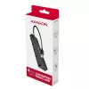 Axagon HUE-C1A 4x USB 5Gbps TRAVEL-Hub, USB-C Power-Είσοδος, 19 cm USB-A Καλώδιο