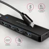 Axagon HUE-C1C 4x USB 5Gbps TRAVEL Hub, USB-C Power IN, 19 cm USB-C Καλώδιο