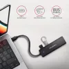 Axagon HUE-C1C 4x USB 5Gbps TRAVEL Hub, USB-C Power IN, 19 cm USB-C Καλώδιο
