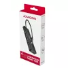 Axagon HUE-C1C 4x USB 5Gbps TRAVEL Hub, USB-C Power IN, 19 cm USB-C Καλώδιο