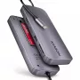 Axagon HMC-6GM2 USB 10Gbps Hub USB-A USB-C HDMI M.2 SD/mSD PD 100W USB-C Ενσύρματο USB 3.2 Gen 2 (3.1 Gen 2) Type-C Γκρι