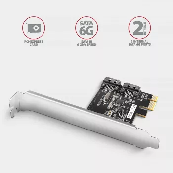 Εσωτερικός προσαρμογέας SATA Axagon PCES-SJ2 PCIe 2 Gbit/s Μαύρο