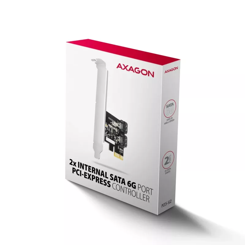 Εσωτερικός προσαρμογέας SATA Axagon PCES-SJ2 PCIe 2 Gbit/s Μαύρο