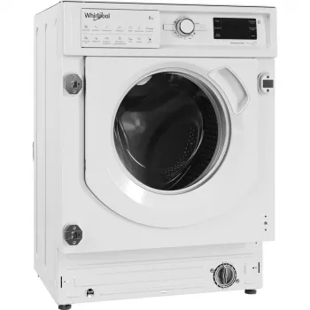 Whirlpool BI WMWG 81485 PL εντοιχιζόμενο πλυντήριο ρούχων, εμπρόσθιας φόρτωσης, 8 kg, 14 προγράμματα, ενεργειακή κλάση B, λευκό