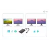 i-tec USB-C Dual 4K Προσαρμογέας βίντεο DisplayPort