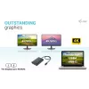 i-tec USB-C Dual 4K Προσαρμογέας βίντεο DisplayPort