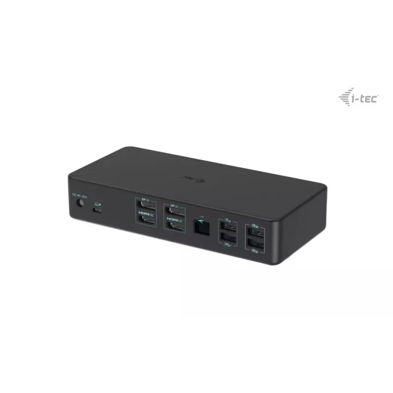i-tec USB 3.0 / USB-C / Thunderbolt 3 Professional Dual 4K Display Σταθμός σύνδεσης Generation 2 + Power Delivery 100W