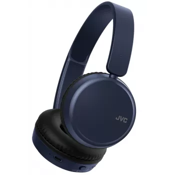JVC HA-S36W-A-U ασύρματα ακουστικά, Bluetooth, multipoint, 35 ώρες αναπαραγωγής, ενσωματωμένο μικρόφωνο, USB-C, μπλε