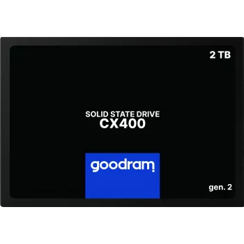 GOODRAM CX400 Gen.2 SSDPR-CX400-02T-G2 SSD 2 TB 2,5 ιντσών SATA III, 3D TLC NAND, ανάγνωση 550 MB/s, εγγραφή 500 MB/s, 7 mm