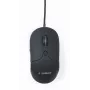 Ενσύρματο ποντίκι gaming USB GEMBIRD MUS-UL-02 — Αμφιδέξιο, 2400 DPI, 6 κουμπιά, Μαύρο