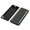 GEMBIRD EE2280-U3C-03 εξωτερική θήκη SSD M.2 NVMe/SATA, USB 3.1 Gen 2 (10 Gbit/s), USB Type-C, RGB, αλουμίνιο