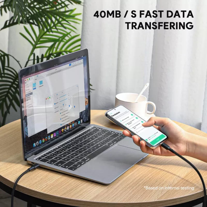 Καλώδιο USB AUKEY CB-KCC102 1,8 m USB-C μαύρο 0,48 Gbit/s