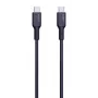 AUKEY καλώδιο φόρτισης USB - 1x USB Type-C σε 1x USB Type-C - PD 100W 5A - 1m μαύρο (σιλικόνη)