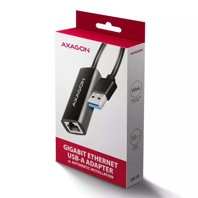 Axagon ADE-AR USB-A 3.2 Gen 1 - Προσαρμογέας Gigabit Ethernet, Realtek 8153