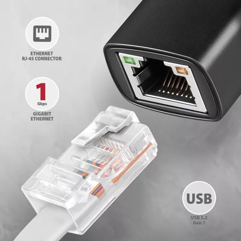 Axagon ADE-ARC USB-C 3.2 Gen 1 - Προσαρμογέας Gigabit Ethernet, Realtek 8153