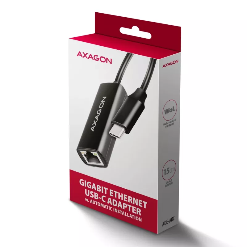 Axagon ADE-ARC USB-C 3.2 Gen 1 - Προσαρμογέας Gigabit Ethernet, Realtek 8153