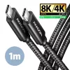 Καλώδιο USB Axagon BUCM4X-CM10AB USB4 Gen 3x2 1m μαύρο