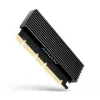 Axagon PCEM2-XS PCIe x16 - Προσαρμογέας M.2 NVMe M-Key, με παθητική ψύκτρα αλουμινίου