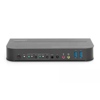DIGITUS KVM Switch - 2x1 HDMI, HDMI Out, USB, 4Kx2K@60Hz