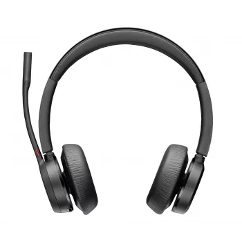 HP Poly Voyager 4320 UC Στερεοφωνικό headset USB-A +BT700 προσαρμογέας USB-A +σταθμός φόρτισης