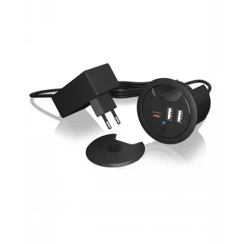 ICY BOX Επιτραπέζιος φορτιστής USB με Power Delivery & Quick Charge