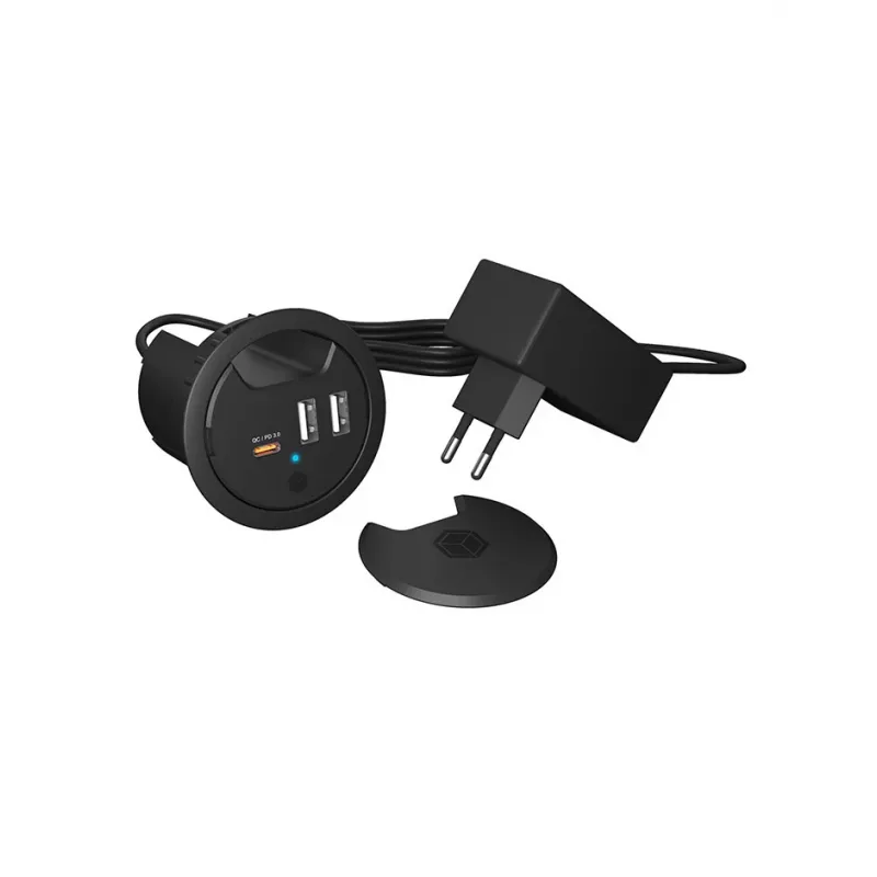 ICY BOX Επιτραπέζιος φορτιστής USB με Power Delivery & Quick Charge