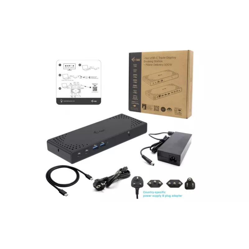 i-tec USB-C Triple Display Docking Station Gen 2 Power Delivery 100W Ενσύρματο 3.2