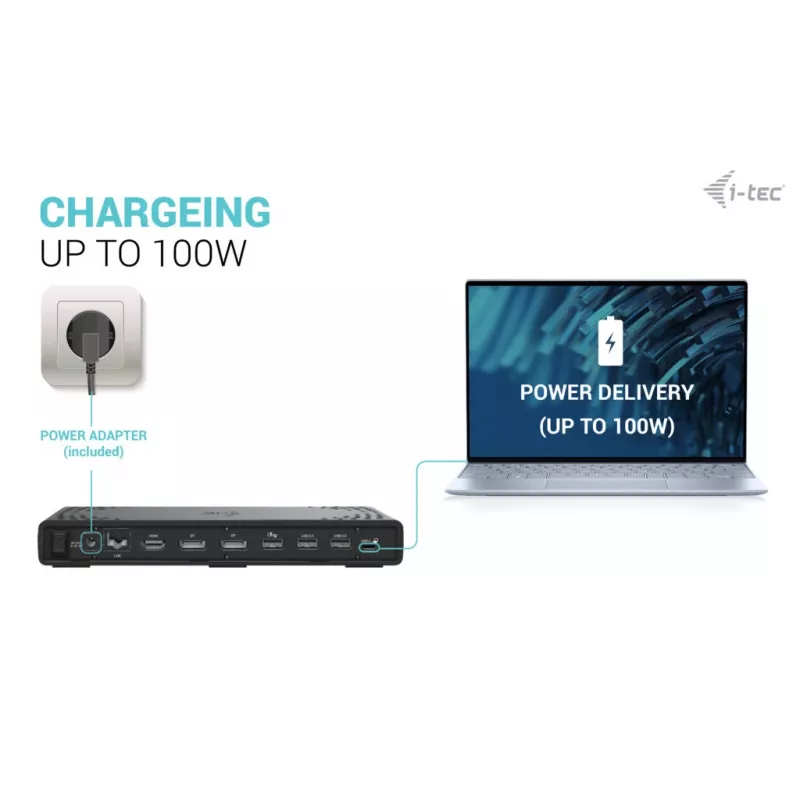 i-tec USB-C Triple Display Docking Station Gen 2 Power Delivery 100W Ενσύρματο 3.2