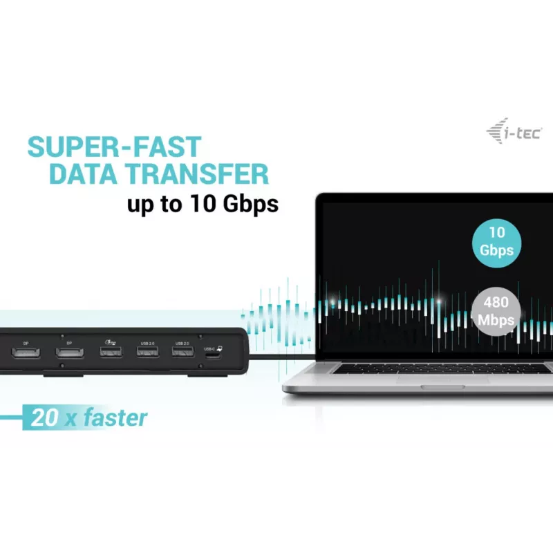 i-tec USB-C Triple Display Docking Station Gen 2 Power Delivery 100W Ενσύρματο 3.2