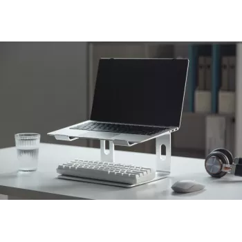 Βάση laptop Gembird NBS-D1-01 Αλουμίνιο Ασημί για notebooks έως 39,6 cm (15,6 ίντσες), αντοχή 5 kg