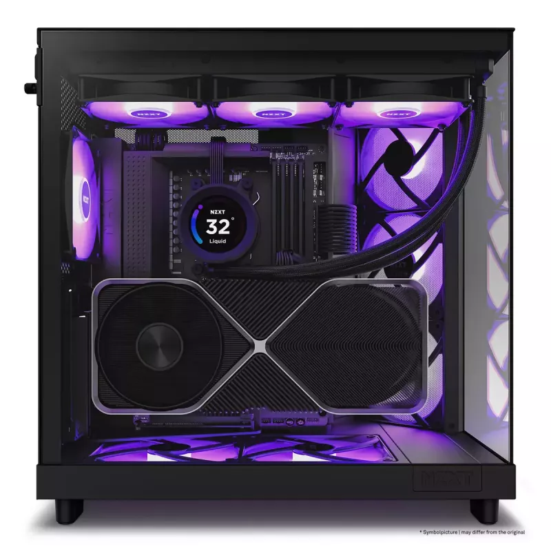Κουτί PC NZXT H6 Air Flow Midi Tower Μαύρο