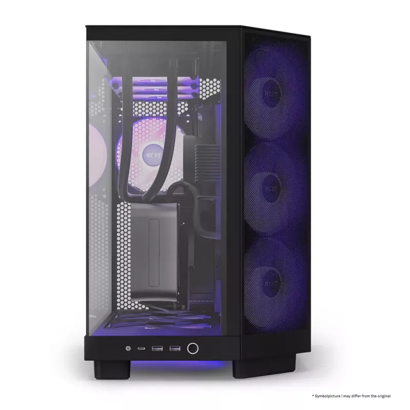 Κουτί PC NZXT H6 Air Flow Midi Tower Μαύρο
