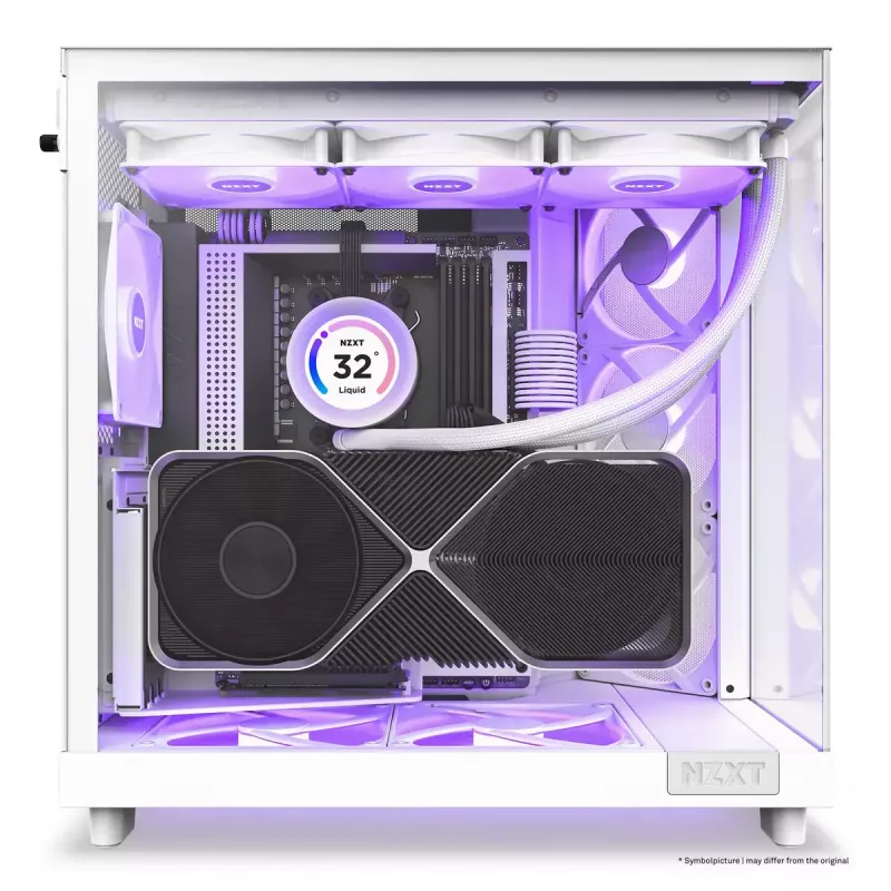 Κουτί PC NZXT H6 Air Flow Midi Tower Λευκό