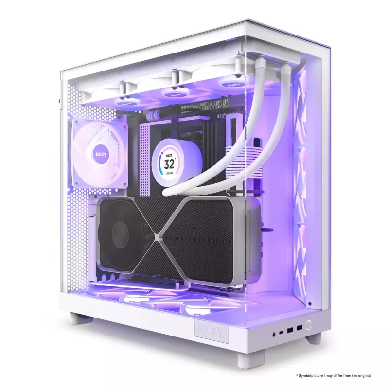 Κουτί PC NZXT H6 Air Flow Midi Tower Λευκό