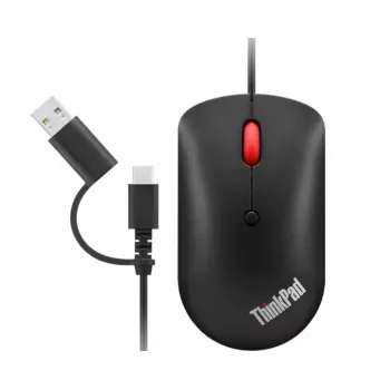 Lenovo 4Y51D20850 ποντίκι γραφείου αμφίχειρο USB Type-C οπτικό 2400 DPI