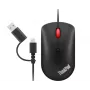 Lenovo 4Y51D20850 ποντίκι γραφείου αμφίχειρο USB Type-C οπτικό 2400 DPI