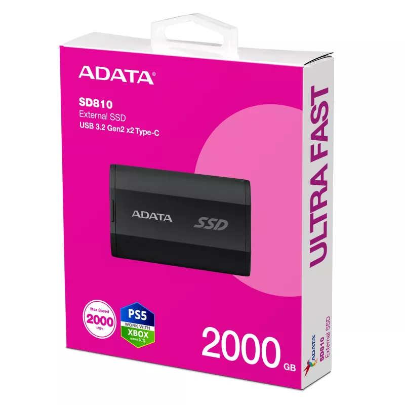ADATA SD810 2 TB USB Type-C USB 3.2 Gen 2x2 μαύρο