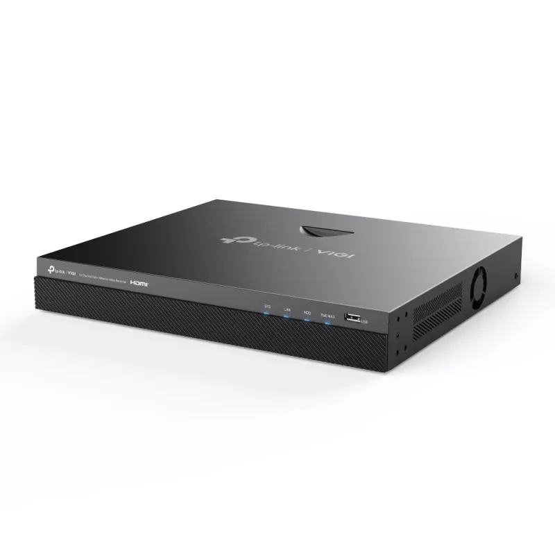 TP-Link VIGI NVR2016H-16P δικτυακός βίντεο εγγραφέας μαύρος