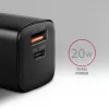 Φορτιστής τοίχου Axagon ACU-PQ20 QC3.0 PD Type-C 20W Μαύρος