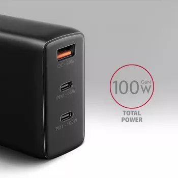 Axagon ACU-DPQ100 PD3.0 & QC 4+ THREE OUTPUTS Φορτιστής τοίχου 100W