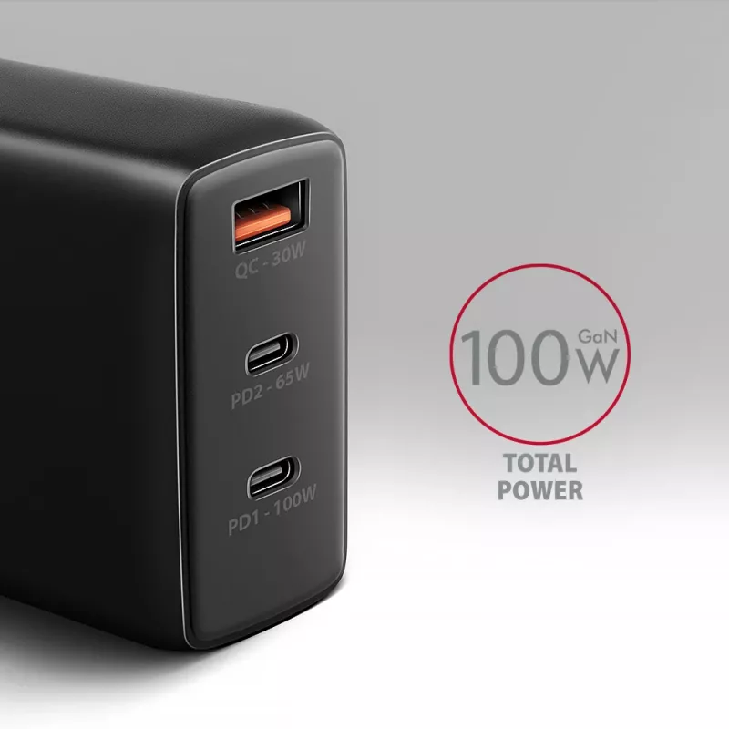 Axagon ACU-DPQ100 PD3.0 & QC 4+ THREE OUTPUTS Φορτιστής τοίχου 100W