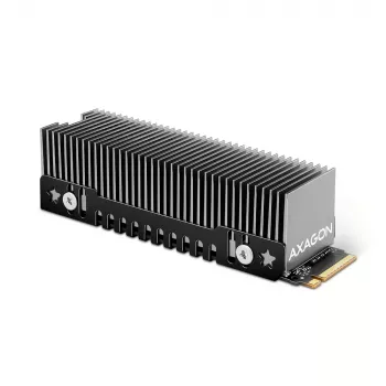 Axagon CLR-M2XT παθητική ψύκτρα αλουμινίου για μονής και διπλής όψης M.2 SSD μεγέθους 2280, ύψος 24 mm