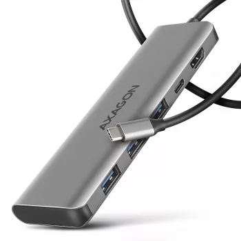 Axagon HMC-5H USB 5Gbps Hub, 3x USB-A, HDMI 4K/30Hz, PD 100W, καλώδιο USB-C 100cm