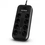 CyberPower Tracer III P0820SUF0-FR Προστασία υπέρτασης Μαύρο 8 έξοδοι AC 200–250 V 1,8 m