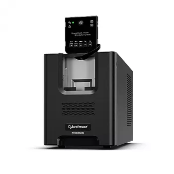 Uninterruptible Power Supply CYBERPOWER PR1000ELCD — 1 kVA (900 W), Line-Interactive, καθαρό ημίτονο, 8× έξοδοι C13, LCD, μπαταρία Hot-Swap