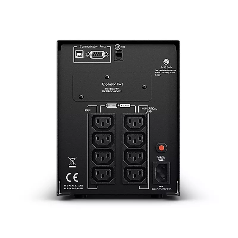 CyberPower PR1500ELCD uninterruptible power supply (UPS) Line-Interactive 1,5 kVA 1350 W 8 έξοδοι AC
