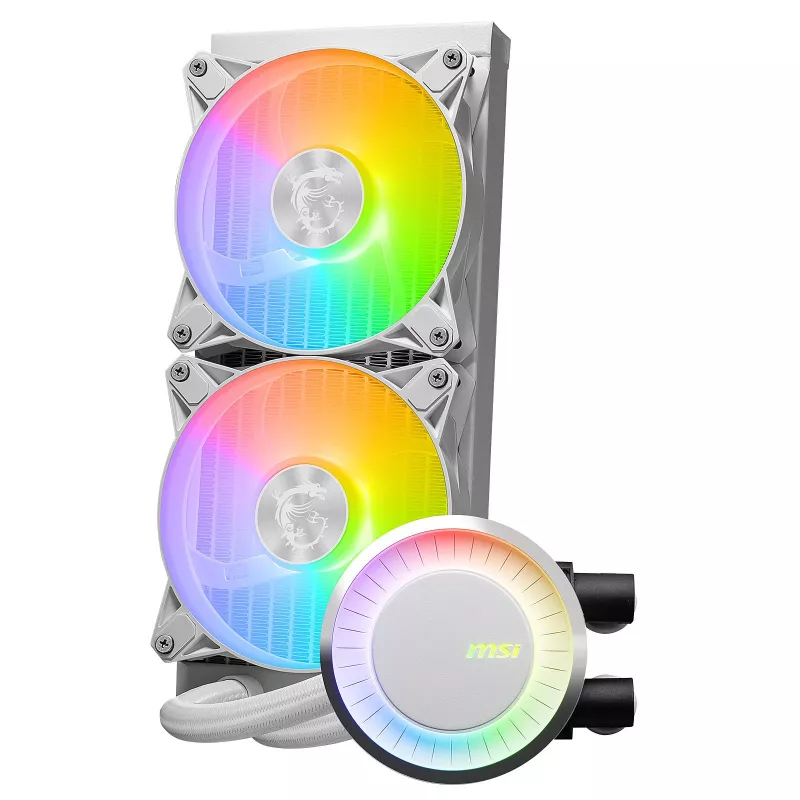 MSI MAG Coreliquid E240 WHITE Μητρική πλακέτα, Επεξεργαστής Σετ υδρόψυξης 12 cm