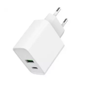 GEMBIRD Φορτιστής USB ταχείας φόρτισης – Type A & C 2 θύρες 20 W – Λευκό