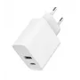 GEMBIRD Φορτιστής USB ταχείας φόρτισης – Type A & C 2 θύρες 20 W – Λευκό