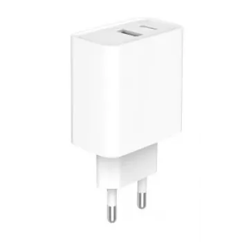 GEMBIRD Φορτιστής USB ταχείας φόρτισης – Type A & C 2 θύρες 20 W – Λευκό